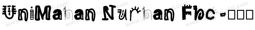 UniMahan Nurhan Fbc字体转换